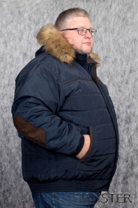 синий с коричневой отстрочкой