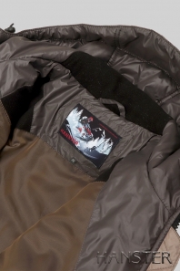 HANSTER Куртка "Калгари" КСТ-23 (т. серый / хаки / капучино)