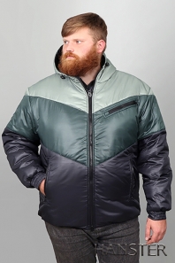 HANSTER Куртка "Калгари" КСТ-23 (т.зеленый / серо-зеленый)