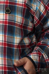 HANSTER Сорочка "Егерь" на меховой подкладке СМ-2  (синий/бордо/голубой/белый)