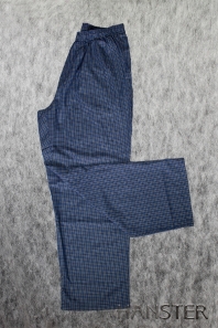 синий HANSTER Брюки " Клетка" хлопок БКЛ-1 (синий)