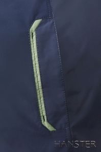 HANSTER Куртка-ветровка КВ-38 "Кипр" (синий / фисташковый)