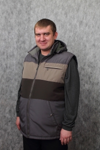 антрацит/чай/болото HANSTER Жилет мужской ЖС-7/1 Б (антрацит/чай/болото)