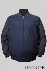 HANSTER Куртка-ветровка без подкладки "Шеф"  КВП-1  (синий/джинс)