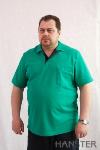 зелёный HANSTER Футболка Ф "поло" 1 (зелёный)