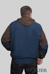 HANSTER Куртка-ветровка без подкладки  КВП-2 "Босс" (синий/коричневый)