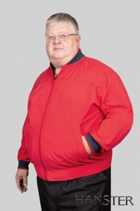 HANSTER Куртка-ветровка без подкладки КВП-4 "Лидер Sport"  (красный)