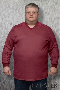 бордо-меланж HANSTER Джемпер модельный комбинированный ДМК-3 (бордо-меланж)