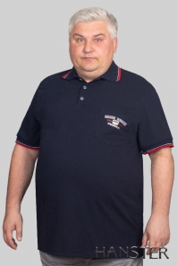 синий HANSTER Футболка Ф "поло" 1 МТ (синий)