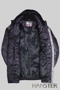 HANSTER Куртка "Калгари" КСТ-23 (серый / фиолетовый)