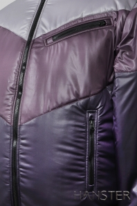 HANSTER Куртка "Калгари" КСТ-23 (серый / фиолетовый)